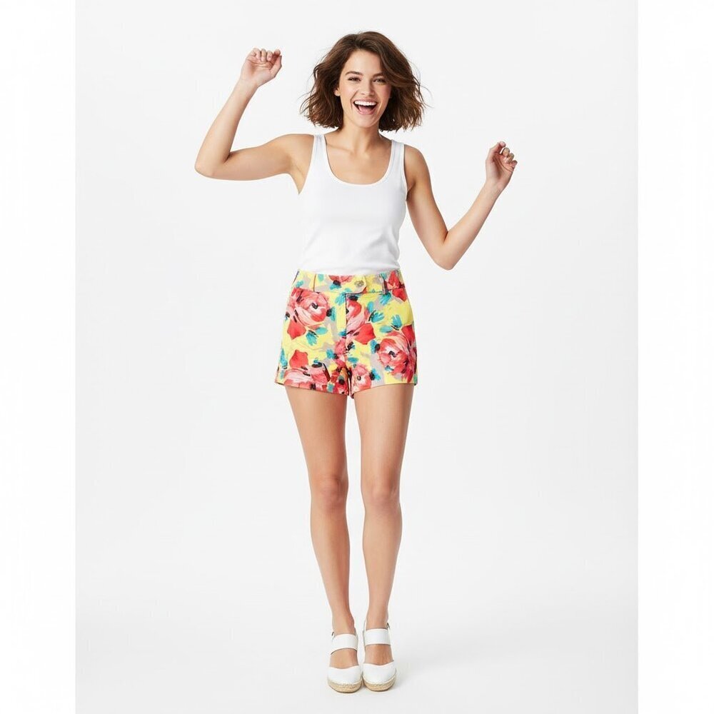 JCREW Outlet Floral Women's Shorts - Picture 1 of 10